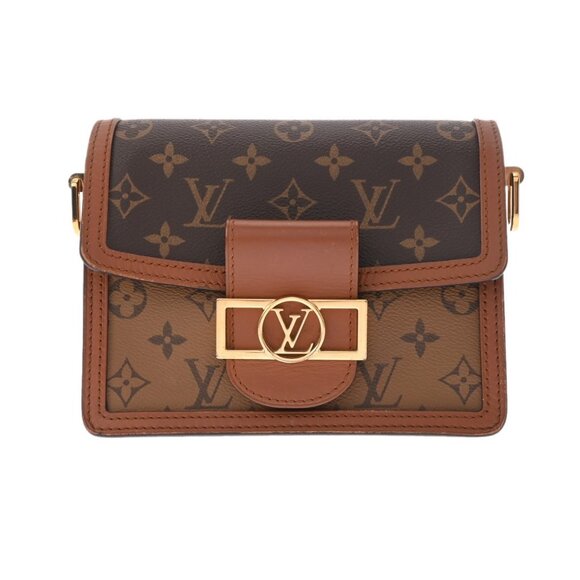 LOUIS VUITTON Monogram reverse Dauphine MINI old model Brown - Picture 1 of 12